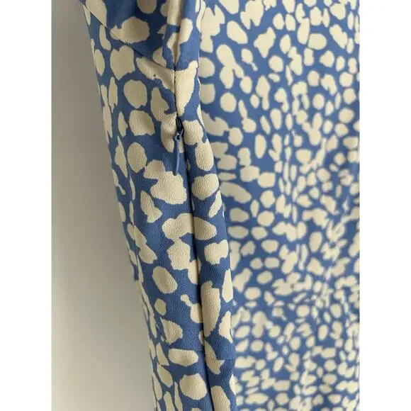 Uniqlo Babydoll Light Blue Fit and Flare Dress Printed Short Sleeve Women's XS - Picture 7 of 11